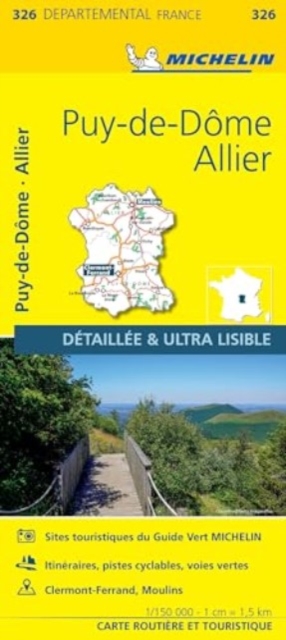 Allier  Puy-de-De - Michelin Local Map 326