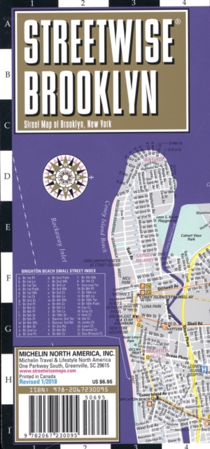 Streetwise Brooklyn Map - Laminated City Center Street Map of Brooklyn, New York