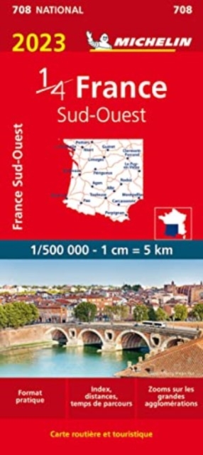 Southwestern France 2023 - Michelin National Map 708