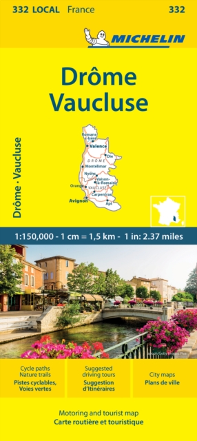 Drome Vaucluse - Michelin Local Map 332