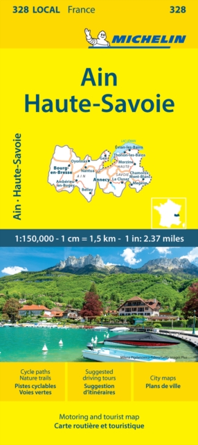 Ain  Haute-Savoie - Michelin Local Map 328
