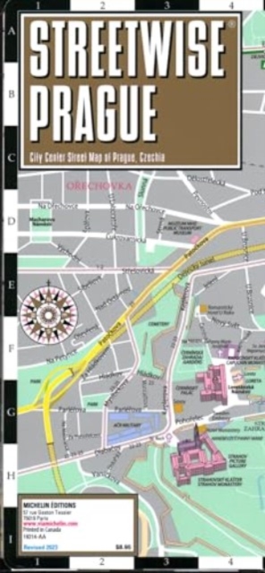 Streetwise Prague Map - Laminated City Center Street Map of Prague, Czech-Republic