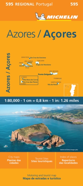 Azores - Michelin Regional Map 595