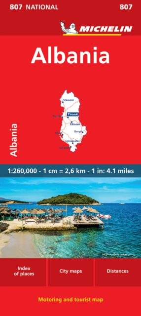Albania - Michelin National Map 807