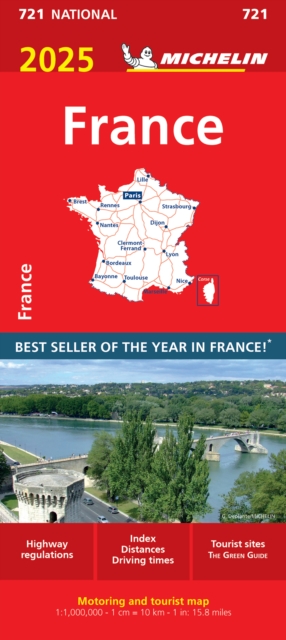 France 2025 - Michelin National Map 721