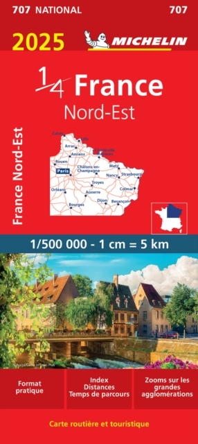 Northeastern France 2025 - Michelin National Map 707