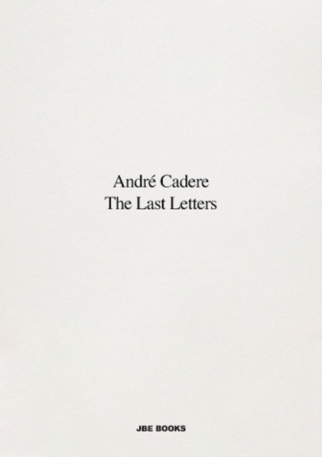 The Last Letters (Letters About a Work)