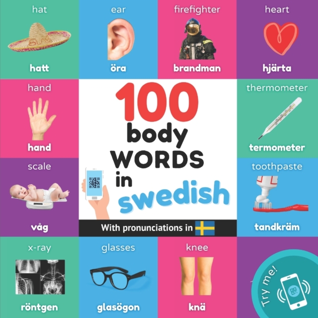 100 body words in swedish