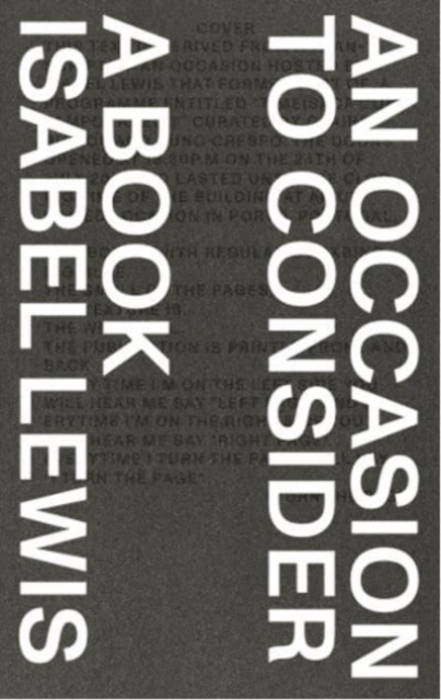 Occasion to Consider a Book