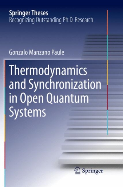 Thermodynamics and Synchronization in Open Quantum Systems