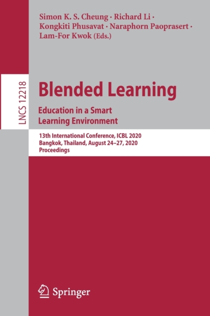 Blended Learning. Education in a Smart Learning Environment