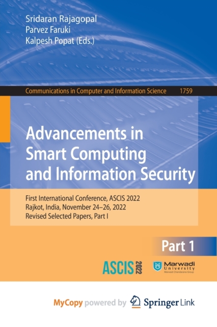 Advancements in Smart Computing and Information Security