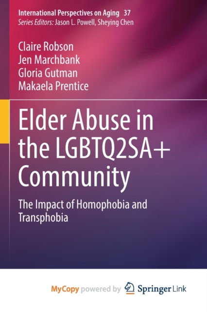 Elder Abuse in the LGBTQ2SA+ Community