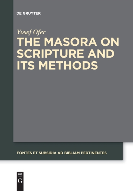 Masora on Scripture and Its Methods