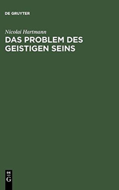 Das Problem Des Geistigen Seins