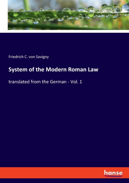 System of the Modern Roman Law