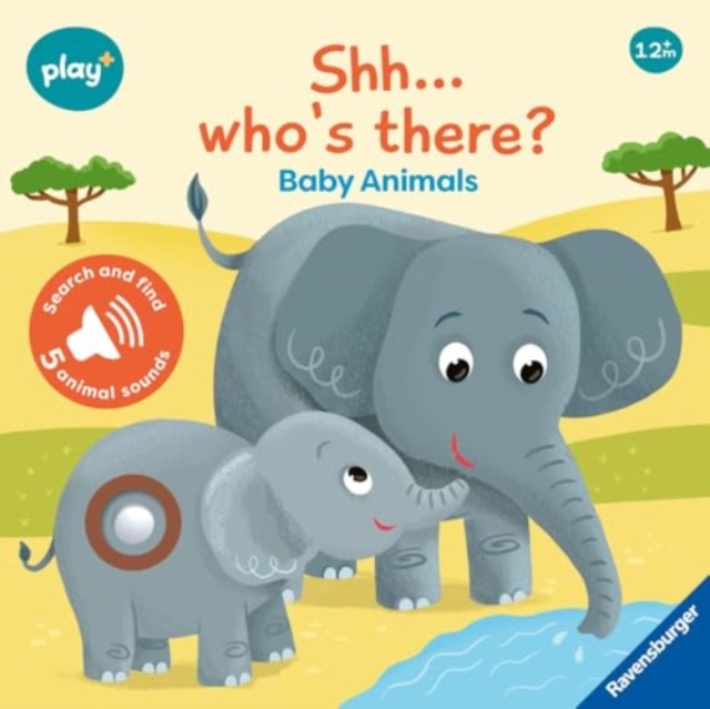 Ravensburger Play+ Infant & Toddler - Shhh…Who's there? Baby Animals My First Seek and Find Sound Book