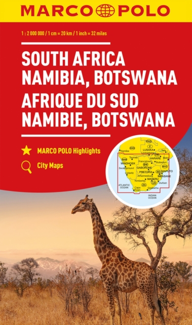 South Africa, Namibia & Botswana Marco Polo Map