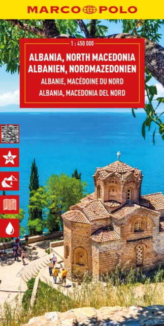 Albania and North Macedonia Marco Polo Map