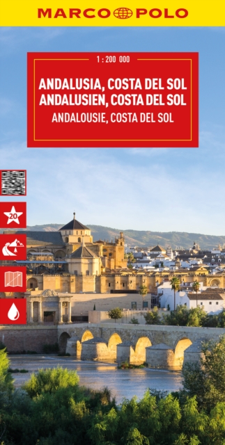 Andalusia, Costa Del Sol, Seville, Cordoba, Granada Marco Polo Map