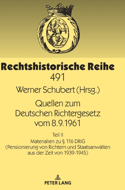 Quellen zum Deutschen Richtergesetz vom 8.9.1961; Teil II