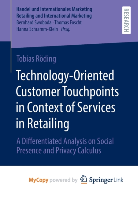 Technology-Oriented Customer Touchpoints in Context of Services in Retailing