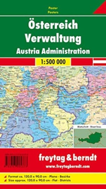 Administration Map Flat in a Tube 1:500 000