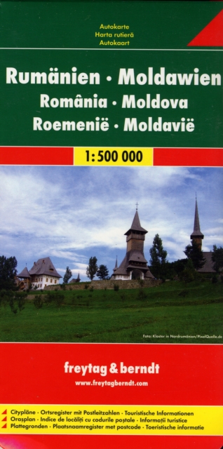 Romania - Moldova Road Map 1:500 000