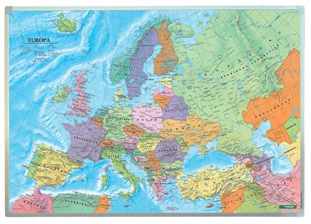 Wall map marker panel: Europe political 1:6 million