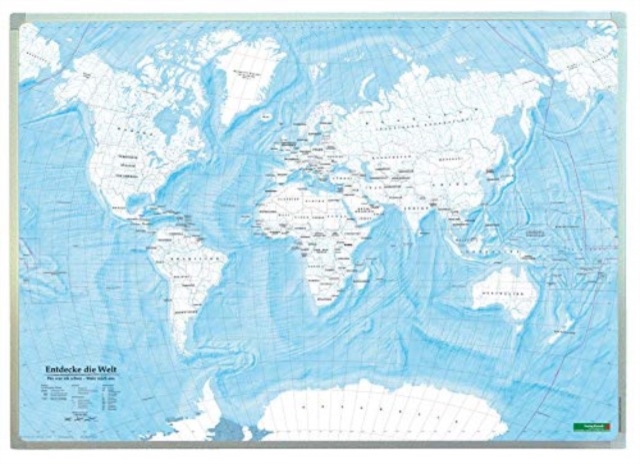 Wall Map Marker Board: Discover the World / Explore the World 1:40,000,000