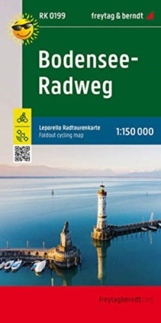 Lake Constance cycle path, Leporello cycle tour map 1:50,000, freytag & berndt, RK 0199