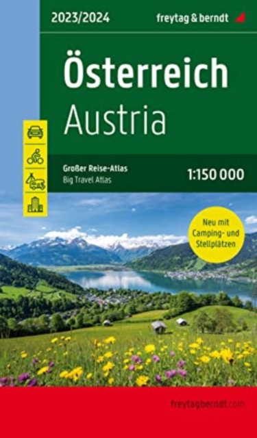 Austria Great road atlas leisure + bike