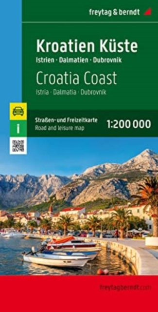 Croation Coast Road and Leisure Map