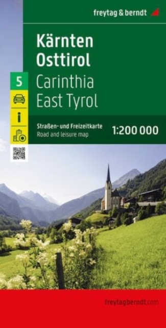 Carinthia, East Tyrol Road and Leisure Map