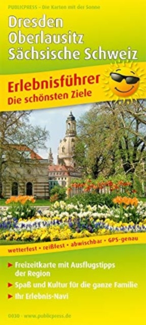 Dresden - Oberlausitz - Saxon Switzerland, adventure guide and map 1:180,000