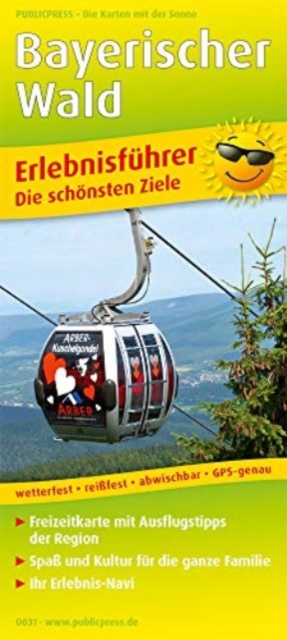 Bavarian Forest, adventure guide and map 1:160,000