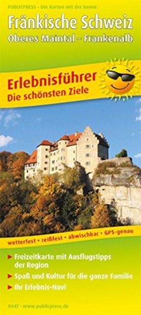 Franconian Switzerland, adventure guide and map 1:130,000