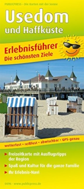 Usedom and lagoon coast, adventure guide and map 1:120,000