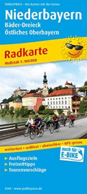 Lower Bavaria, cycling map 1:100,000