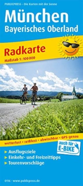 Munich - Bavarian Oberland, cycling map 1:100,000