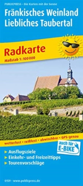 Franconian Wine Country - Lovely Tauber Valley, cycling map 1:100,000