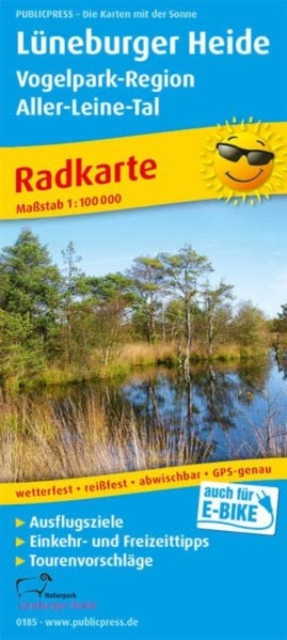 Luneburg Heath - bird park region, cycling map 1:100,000