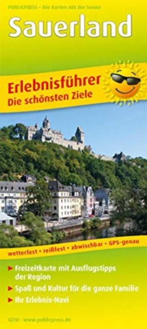 Sauerland, adventure guide and map 1:130,000