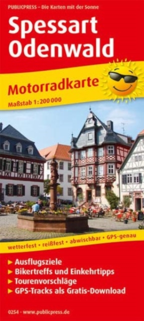 Spessart - Odenwald, motorcycle map 1:200,000