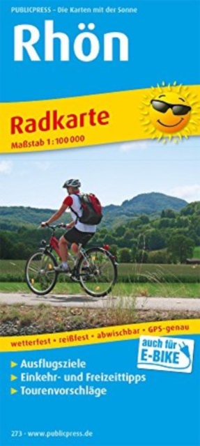 Rhoen, cycling map 1:100,000