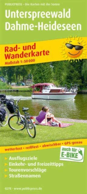 Unterspreewald - Dahme-Heideseen, cycling and hiking map 1:50,000