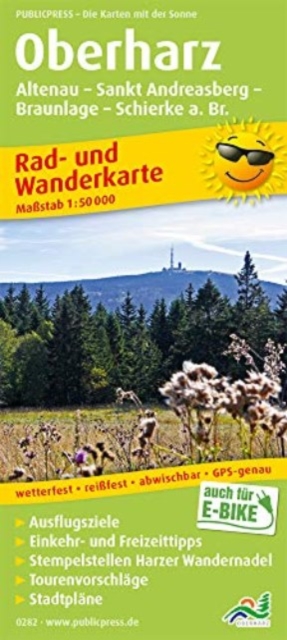 Upper Harz, cycling and hiking map 1:50,000