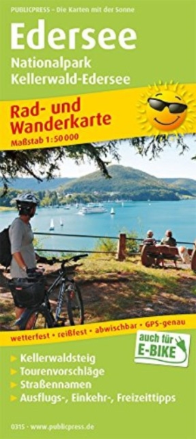 Edersee, cycling and hiking map 1:50,000