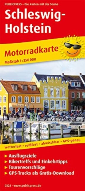 Schleswig-Holstein, motorcycle map 1:250,000