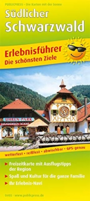 Southern Black Forest, adventure guide and map 1:170,000